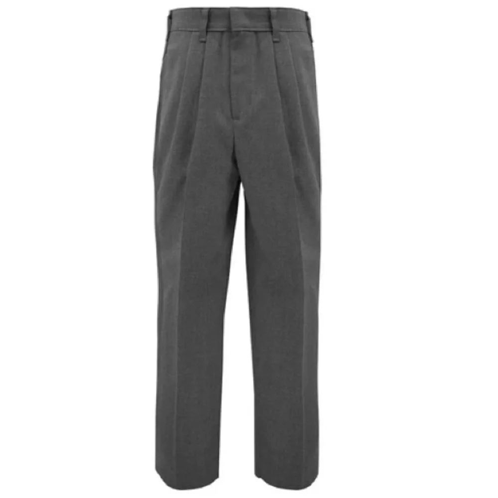 (4 pair) St. Augustine High School Uniform Gray Pleated Trousers